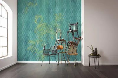 Produktbild von Komar Vlies Fototapete - Wild Flamingo - Größe: 200 x 250 cm (Breite x Höhe) - 2 Bahnen, Schlafzimmer, Wohnzimmeren