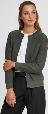 Produktbild von OXMO OXKalotta Damen Strickjacke Feinstrick Cardigan Strickcardigan