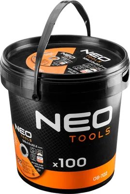 Produktbild von NEO TOOLS rezné kotúče Ø 125 x 1 x 22,23 mm 100 kusov | INOX a oceľ - kovová oceľ nerezová oceľ - flexibilný kotúč pre uhlové brúsky