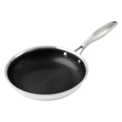 Produktbild von Premium Antihaft Induktion Wabenpfanne -frei - 20 cm - Keramik Bratpfanne kratzfest mit Alukern und Keramikbeschichtung