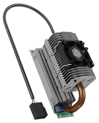Zdjęcie produktu dla ICY BOX IB-M2HSF-705, Radiator, 3 cm, 8500 RPM, 4,87 m³/h, Srebrny