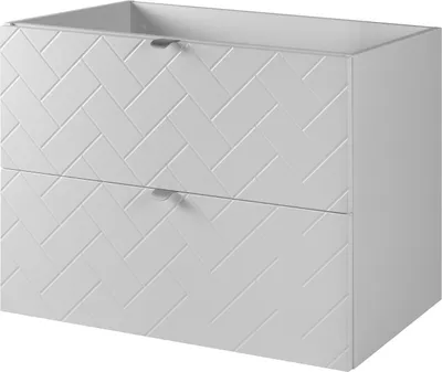 Produktbild von Badezimmerschrank, Weiß mit silberner Griff, 80 x 57 x 46 cm