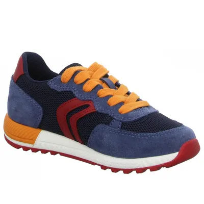 Produktbild von Geox J ALBEN B. D - MESH SUEDE Jungen Schnürschuhe in Blau, Größe 38
