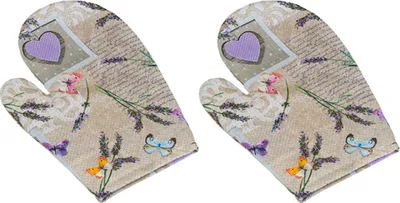 Immagine prodotto di Asciugamano da cucina - 2 pezzi - 28x18 cm - Viola,Grigio