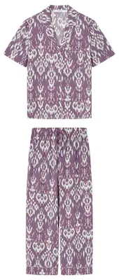 Produktbild von Women'secret Schlafanzug aus Viskose-Capri-Hemd Ikat
