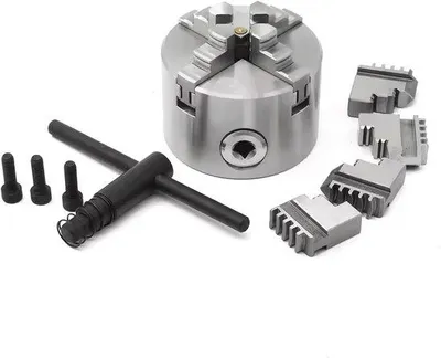 Produktbild von Famanu Drehbankfutter - Selbstzentrierend - 80mm - Silber