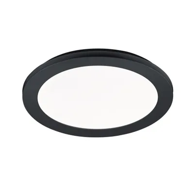 Zdjęcie produktu dla Plafon LED okrągły CAMILLUS czarno-biały 15W Ciepła biel 1350lm tworzywo sztuczne wym:3x26x26cm IP44 RL