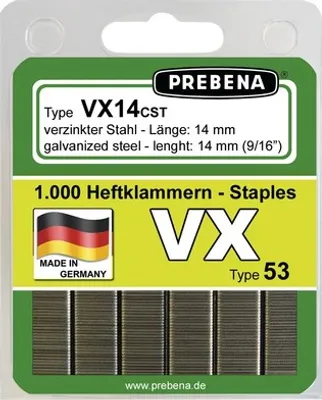 Produktbild von Heftklammern Prebena Type VX14CST-B 1.000 St.