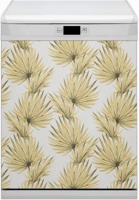 Produktbild von Küche Dekorative Magnete  Magnet Folie für Geschirrspüler 60x80 cm   - Blätter tropisch