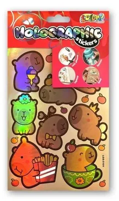 Image de Autocollants holographiques Capybara PENMATE