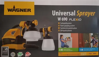 Obrázok produktu pre Wagner W 690 Flexio Paint spray system 630 W Max. feed rate 400 ml/min