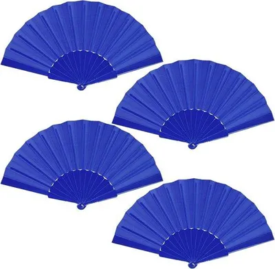Produktbild von Famanu Faltfächer Dunkelblau - Praktisches Sommeraccessoire