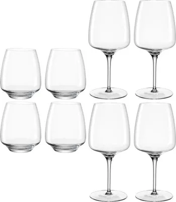 Produktbild von Leonardo Glasset Cesti, 8-tlg., Rotweinglas, Weinglas, Trinkglas, Wasserglas, Kristallglas, 061976