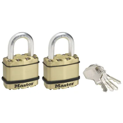 Produktbild von Master Lock M1BEURT Excell® Vorhängeschloss 2er Pack
