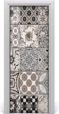 Produktbild von Tulup Türaufkleber 75x205 cm Dekorative Aufkleber Selbstklebend Wasserdichte Tapete Abnehmbar Schlafzimmer Wohnzimmer Wohnkultur - Fliese
