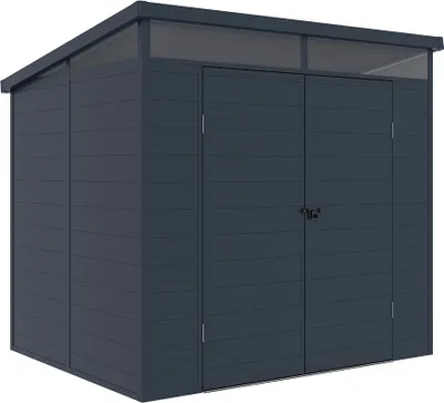 Produktbild von Westmann Kunststoff Gerätehaus Topia L mit Pultdach Anthrazit 2x2,5 m