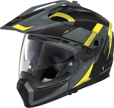 Image de Nolan N70-2 X 06 Skyfall N-Com casque, noir/gris/jaune, S (56)