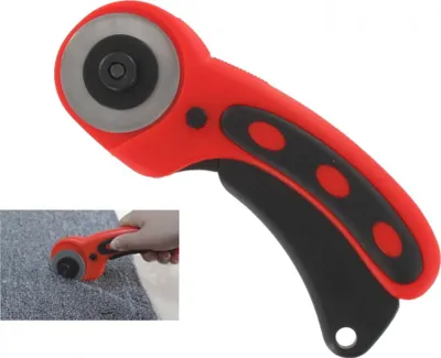 Produktbild von Rundmesser Rollschneider 45 mm Rollmesser für Papier Stoff Leder Folie