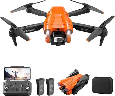 Produktbild von I3 PRO Dron s kamerou HD 1080P, FPV WiFi s živým přenosem Dron pro děti začátečníky, oranžový