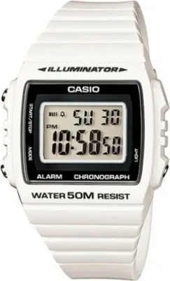 Produktbild von Casio Herren Digital Quarz Uhr mit Resin Armband W-215H-7A
