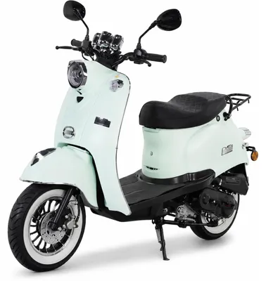 Produktbild von Motorroller 50 ccm Burnout MiniMe 25 km/h Retro-Mofa Euro 5 in Mint