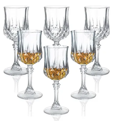 6er-Set Shotgläser mit Stiel, 1,7 oz, transparent, langlebig