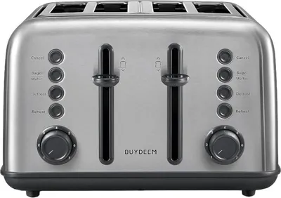 Immagine prodotto di BUYDEEM Tostapane a 4 fette, modello DT640E, acciaio inox, UE