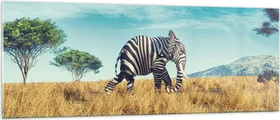 Produktbild von Bilder auf glas - Einteilig - Surreal Elefant Rippen - 140x50cm - Glasbilder - Wandbilder - Bilder - zum Aufhängen bereit - Wanddekoration aus Glas - Glas Bilder - Wandbild auf Glas - GAB140x50-4717