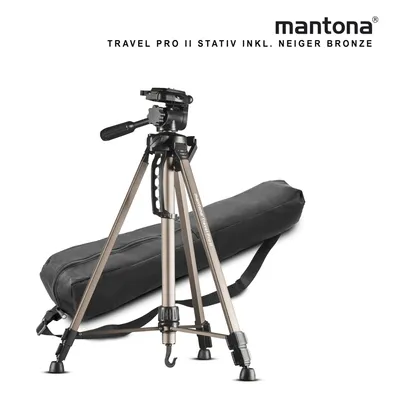 Obrázek produktu pro Mantona Basic Travel Pro II hliníkový stativ, bronzový, 55–146 cm