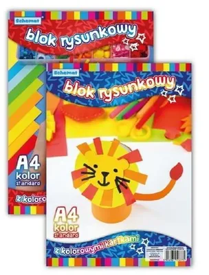 Produktbild von Blok rysunkowy A4/20K 80g kolorowy (10szt)