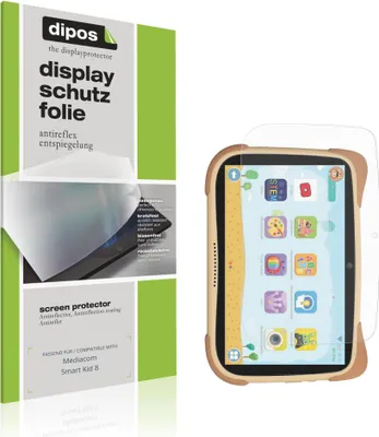 Immagine prodotto di 2x Pellicola Protettiva per Mediacom Smart Kid 8 Protezione Schermo Antiriflesso dipos