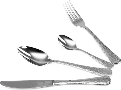 Produktbild von Solex Lena Besteckset 24 teilig für 6 Personen Hammerschlagoptik