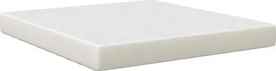 Image de vidaXL Matelas de lit avec matelas Crème 180 x 200 cm Tissu