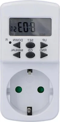 Immagine prodotto di Timer digitale meccanico da interno, IP20, bianco, regolabile a intervalli di 1 minuto