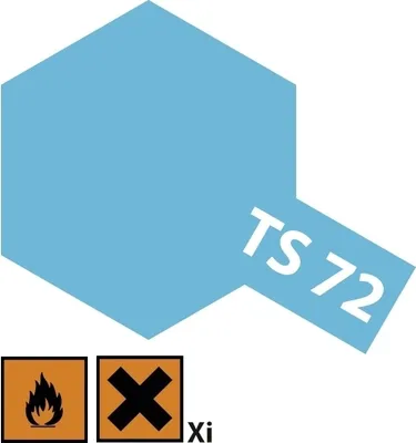 Produktbild von TS-72 Blau Transpar. Klar glaenz. - 100ml Sprayfarbe Kunstharz Tamiya 300085072