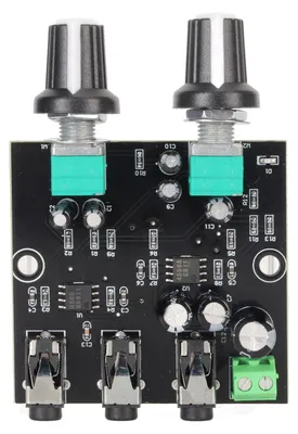Immagine prodotto di Modulo mixer audio stereo, con 2 canali di ingresso, 1 uscita, amplificatore per cuffie, alimentazione DC 5–12 V