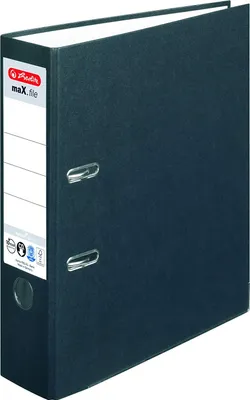 Produktbild von Herlitz Ordner maX.file nature plus Rückenbreite: 80 mm DIN A4 schwarz