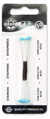 Produktbild von Staubgefäße für Zuckerblumen, fein, einfach, Kunststoff, blau, 0,1 x 0,11 x 7,4 cm, 1 Stück