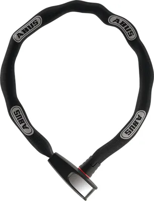 Produktbild von ABUS Kettenschloss Catena 6806K – Leichtes Fahrradschloss aus gehärtetem Stahl mit modischem Textilschlauch – Vierkantkette mit ABUS-Sicherheitslevel 6 – 85 cm – Schwarz