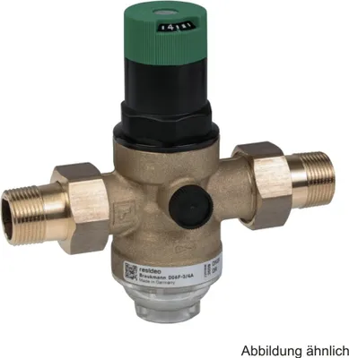 Produktbild von Honeywell Druckminderer mit Einstellskala und Klarsicht-Siebtasse D06F - 1"A