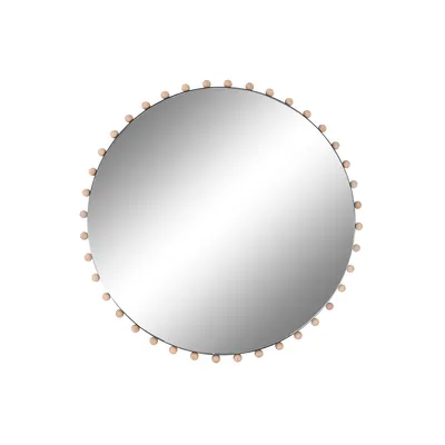 Image de Miroir mural Home ESPRIT Noir naturel Balles modernes 113 x 4,5 x 113 cm