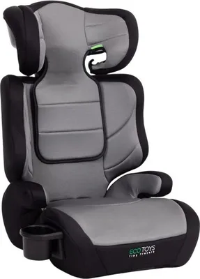 Obrázek produktu pro EcoToys F032 Autosedačka s podsedákem 2 v 1, i-Size pro děti 125 - 150 cm, držák na nápoje, černošedá