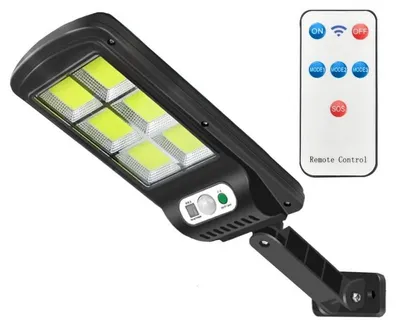 Immagine prodotto di Verk 12276 Lampione solare 160 LED COB, IP67, 90 W, 15000 mAh nero