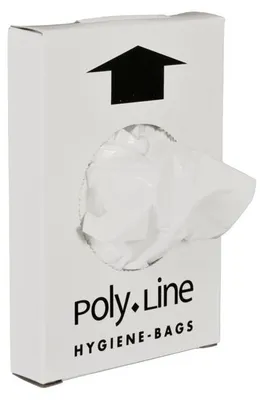 Produktbild von Hygienebeutel, 12,5 x 24,5 cm, 15 my HDPE, Weiß | Karton (25 Packungen)