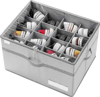 Produktbild von MODFU Faltbare Schuhbox Aufbewahrungsbox,Stapelbare Transparente Schuhkiste für Schuhe,Kleidung & Accessoires,Multifunktionale Ordnungsbox für Zuhause