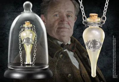 Immagine prodotto di Wisiorek Felix Felicis z Ekspozycją - Szklana Buteleczka i Łańcuszek 52 cm
