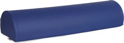 Produktbild von Habys Lagerungsrolle Halbrund, Knierolle, Nackenkissen, Nackenrolle, Lagerungskissen für Massage und Therapie, Kniehalbrolle, 60x18x12cm Blau_