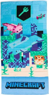 Zdjęcie produktu dla Ręcznik Kąpielowy Plażowy 70x140 Minecraft ocean