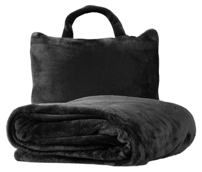 Productafbeelding van Textino Fleece deken "To Go" Tessa, 130x150 cm, zwart