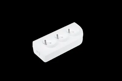 Obrázok produktu pre Predlžovacia zásuvka x 3 s uzemnením biela GN-30